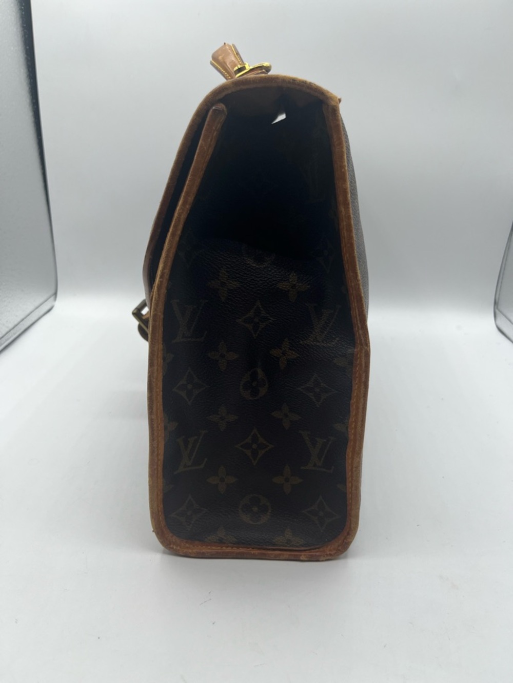 Louis Vuitton Monogram Canvas Top Handle Briefcase in Brown and Tan - Picture 4 of 14